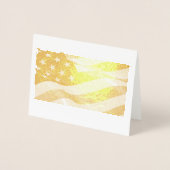 American Flag Foil Card Folienkarte (Vorderseite)