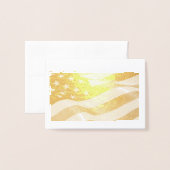 American Flag Foil Card Folienkarte (Vorderseite mit Umschlag)