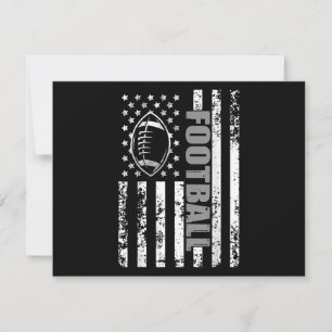 American Flag Football Patriotic Football Save The Date