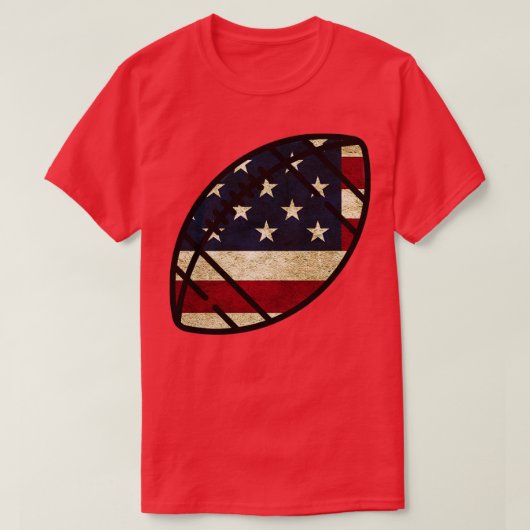 American Flag Football T-Shirt (Design vorne)