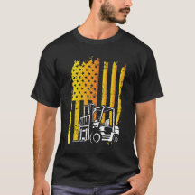 American Flag Forklift Operator