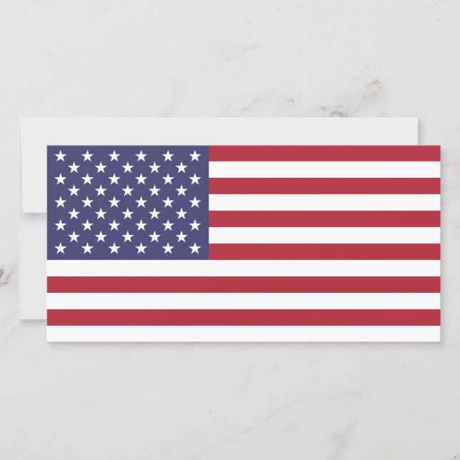 American Flag Foto Card (Vorderseite)
