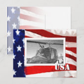 American Flag Foto Frame Postcard Postkarte (Vorne/Hinten)