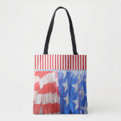 American Flag Foto mit rotem Streifen Tasche (Vorderseite)