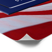 American Flag Foto Print Poster (Ecke)
