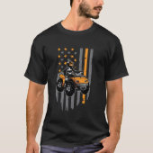 American Flag Four Wheeler Quad Men ATV Reitschlam T-Shirt (Vorderseite)