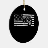 American Flag Four Wheeler Quad Men ATV Riding Keramik Ornament (Rechts)