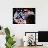 American Flag Freedom American Eagle Poster (Heimbüro)