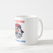 American Flag Freedom Cool Bald Eagle auf Kaffeetasse (VorderseiteRechts)