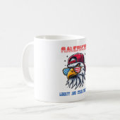 American Flag Freedom Cool Bald Eagle auf Kaffeetasse (Vorderseite Links)