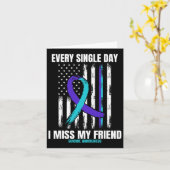 American Flag: Friends Suicide Awareness Preventio Karte (Gelbe Blume)