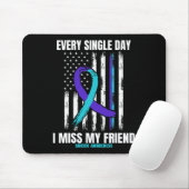 American Flag: Friends Suicide Awareness Preventio Mousepad (Mit Mouse)