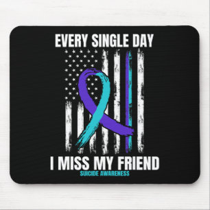 American Flag: Friends Suicide Awareness Preventio Mousepad