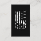 American Flag Garage Tools Proud Carpenter USA Visitenkarte (Vorderseite)