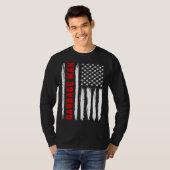 American Flag Garbage Man US USA Flag T-Shirt (Vorne ganz)