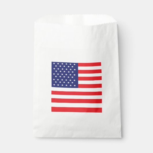American Flag Gastgeschenk Bag Rot Weiß und Blau Geschenktütchen (Vorderseite)