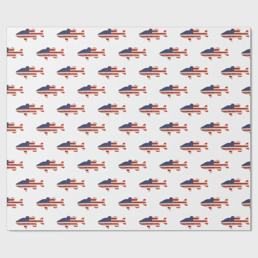 American Flag Geschenkpapier (Flach)