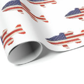 American Flag Geschenkpapier (Rolleneckpunkt)
