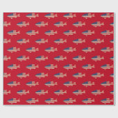 American Flag Geschenkpapier (Flach)