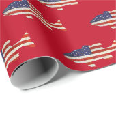 American Flag Geschenkpapier (Rolleneckpunkt)