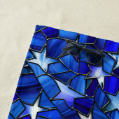 American Flag gesteinigtes Glas Beach Handtuch (Beispiel)