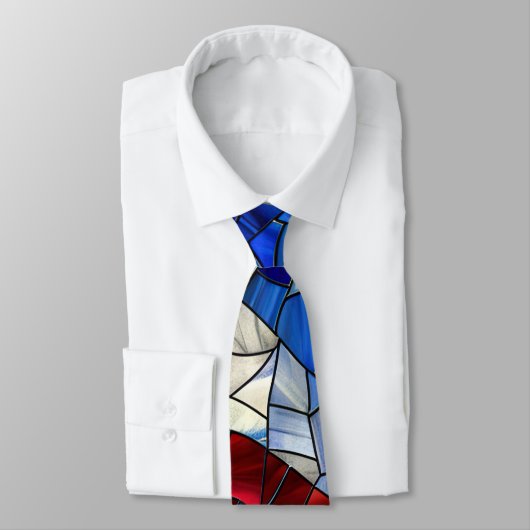 American Flag gesteinigtes Glas Neck Tie Krawatte (Gebunden)
