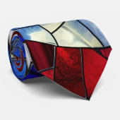 American Flag gesteinigtes Glas Neck Tie Krawatte (Gerollt)