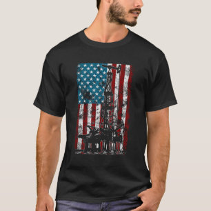 American Flag Gift for Oil Rig Worker Roughnecnecn T-Shirt