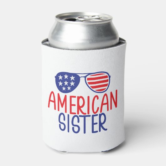 American Flag Glasser Sister Dosenkühler (Kanne Vorderseite)