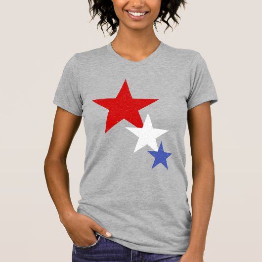American Flag Glitzer Stars Frauen T-Shirt (Vorderseite)