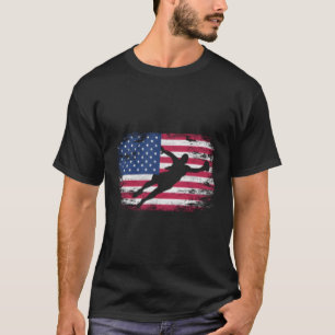 American Flag Goalkeeper's Ladys Soccer T-Shirt