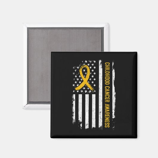 American Flag - Gold Ri Magnet (Vorderseite/Rückseite)