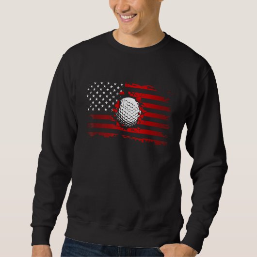American Flag Golf 1 Sweatshirt (Vorderseite)