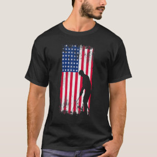 American Flag Golf 4th Of July Patriotic Golfer Me T-Shirt