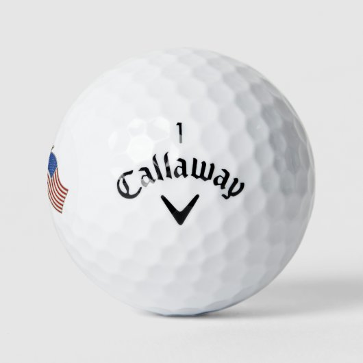 American Flag Golf Balls Golfball (Logo)
