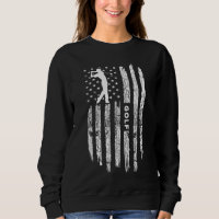 American Flag Golf Closing Golfer Vintag Golf