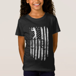 American Flag Golf Closing - Golfer Vintag Golf T-Shirt