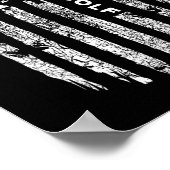 American Flag Golf Clothing - Golfer Vintage Golf Poster (Ecke)