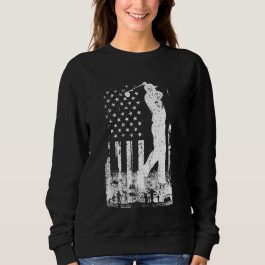 American Flag Golf Club USA 4th July for Men Wo Sweatshirt (Vorderseite)