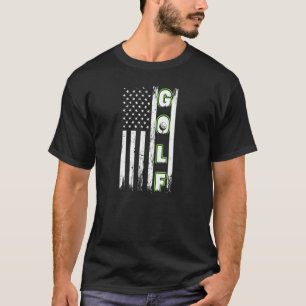 American Flag Golf Fun Golf für Damen und Herren T-Shirt