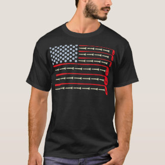 American Flag Golf Golfflaschen T-Shirt