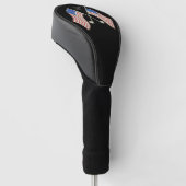American Flag Golf Head Cover Headcover (angewinkelt)