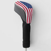 American flag golf headcover (angewinkelt)