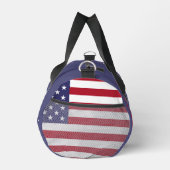 American Flag Golf Player - Personalisiert Blue Duffle Bag (Rechts)