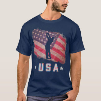 American Flag Golf Team US Flagge T-Shirt