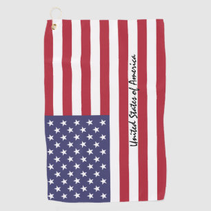 American Flag & golf USA Staaten / sports Washingt Golfhandtuch