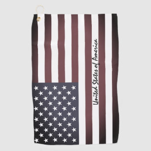 American Flag & golf USA Staaten / sports Washingt Golfhandtuch