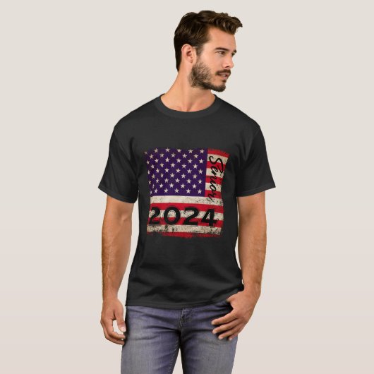 American Flag Graduation Party Ihre Ihm Klasse von T-Shirt (Vorne ganz)
