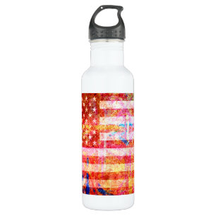American Flag Grunge Art #2 Trinkflasche