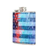American Flag Grunge Art #6 Flachmann (Links)